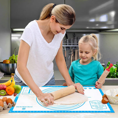 26"x16" Extra Thick Silicone Baking Mat for Pastry and Bread