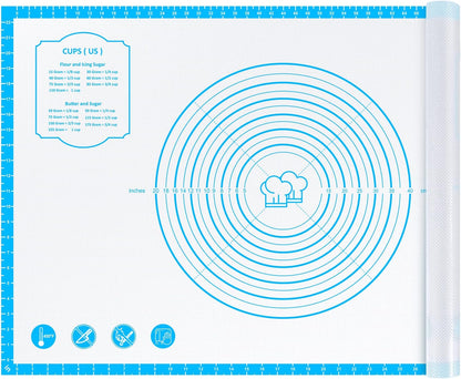 26"x16" Extra Thick Silicone Baking Mat for Pastry and Bread