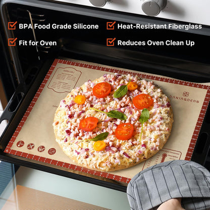 26"x16" Extra Thick Silicone Baking Mat for Pastry and Bread
