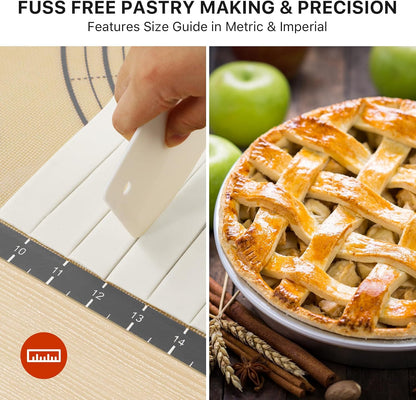 26"x16" Extra Thick Silicone Baking Mat for Pastry and Bread