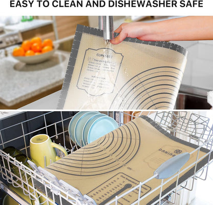 26"x16" Extra Thick Silicone Baking Mat for Pastry and Bread