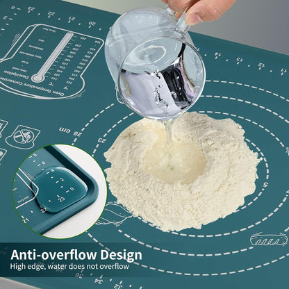 26"x16" Extra Thick Silicone Baking Mat for Pastry and Bread