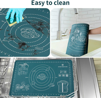 26"x16" Extra Thick Silicone Baking Mat for Pastry and Bread