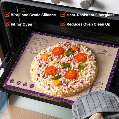 26"x16" Extra Thick Silicone Baking Mat for Pastry and Bread