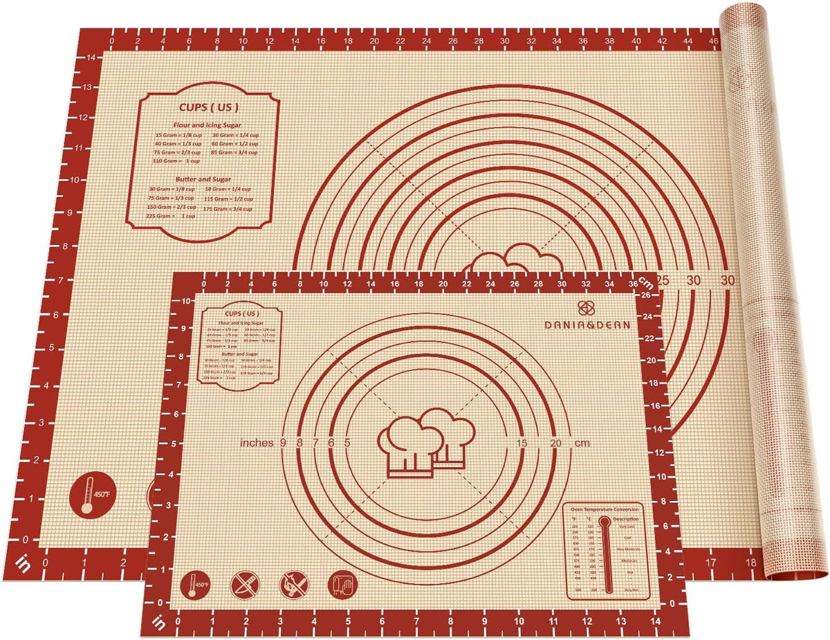 26"x16" Extra Thick Silicone Baking Mat for Pastry and Bread