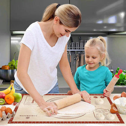 26"x16" Extra Thick Silicone Baking Mat for Pastry and Bread