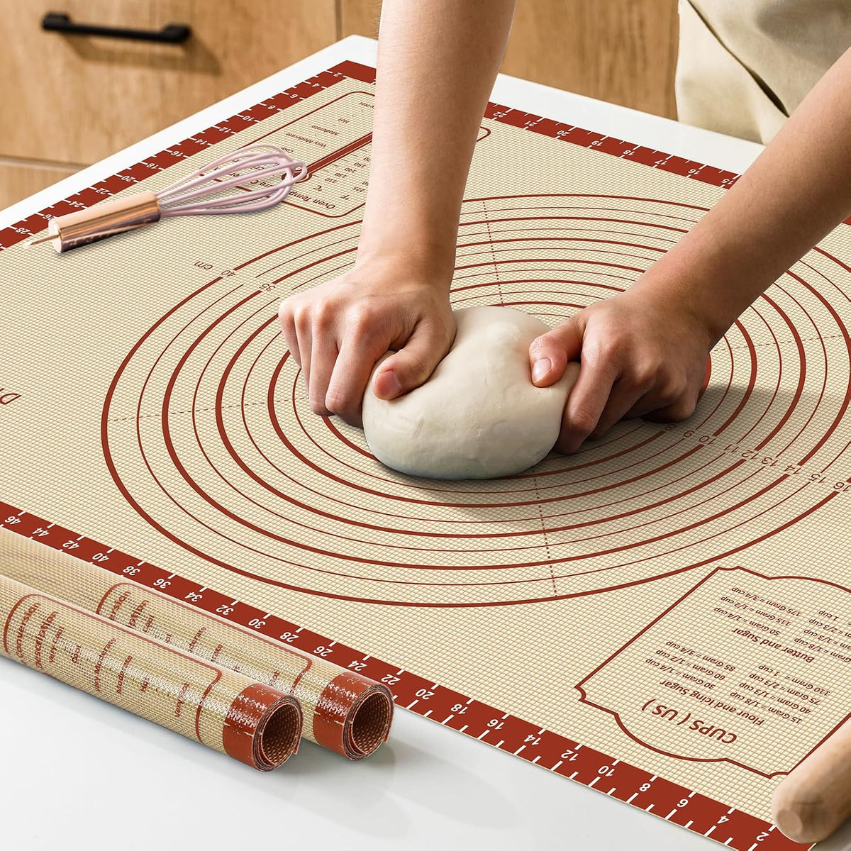 26"x16" Extra Thick Silicone Baking Mat for Pastry and Bread