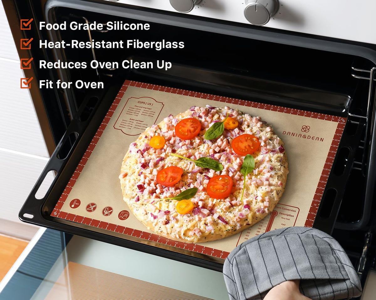 26"x16" Extra Thick Silicone Baking Mat for Pastry and Bread