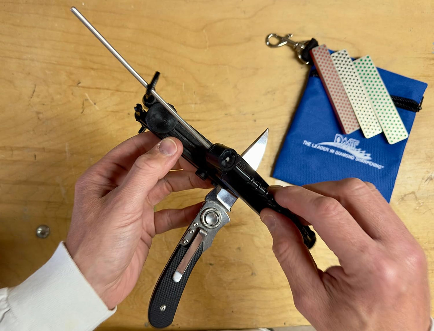 DMT (Diamond Machining Technology) 4 Whetstone Aligner Quick Edge Diamond Sharpening Kit (AKEFCX)