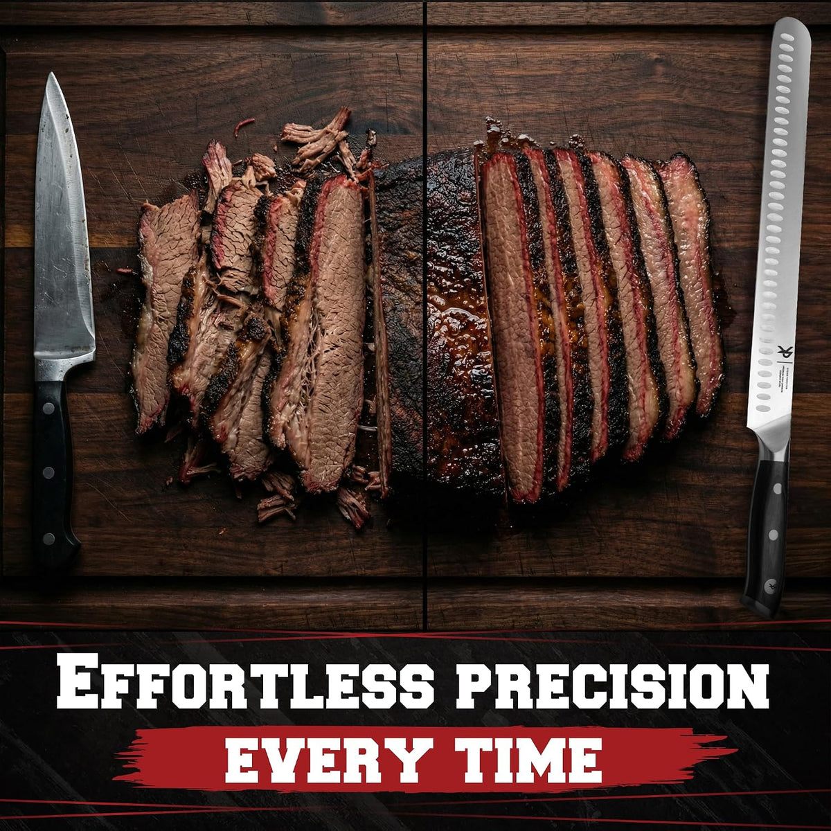 12" Brisket Knife for Carving & Slicing Meat - BBQ Gifts