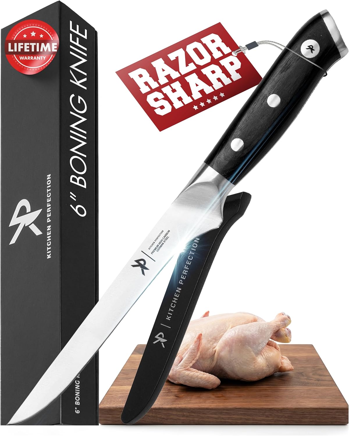 12" Brisket Knife for Carving & Slicing Meat - BBQ Gifts