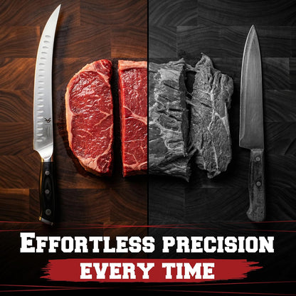 12" Brisket Knife for Carving & Slicing Meat - BBQ Gifts
