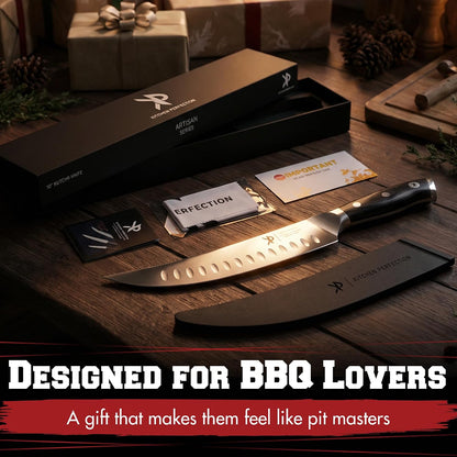 12" Brisket Knife for Carving & Slicing Meat - BBQ Gifts