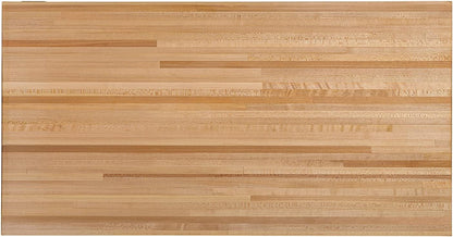 Butcher Block Countertop, 60 x 25 Inches, USA Grown Solid Hard Maple Hardwood, for Kitchen Island, Laundry Room, RV, Camper, Office Desk, Bar Table, Prefinished with Food-Safe Oil, 1.5" Thick