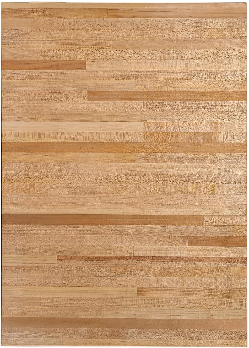 Butcher Block Countertop, 60 x 25 Inches, USA Grown Solid Hard Maple Hardwood, for Kitchen Island, Laundry Room, RV, Camper, Office Desk, Bar Table, Prefinished with Food-Safe Oil, 1.5" Thick