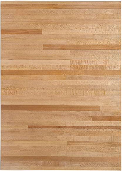 Butcher Block Countertop, 60 x 25 Inches, USA Grown Solid Hard Maple Hardwood, for Kitchen Island, Laundry Room, RV, Camper, Office Desk, Bar Table, Prefinished with Food-Safe Oil, 1.5" Thick