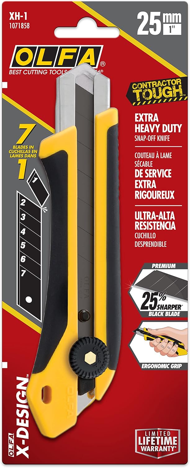 25mm Extra Heavy-Duty Utility Knife (XH-1) - Ratchet Lock, Custom