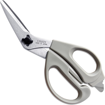 Japanese Kitchen Scissors Heavy Duty 8.2", Made in JAPAN, Dishwasher Safe Come Apart Blade, Multipurpose Kitchen Scissors, Sharp Serrated Japanese Stainless Steel, Black