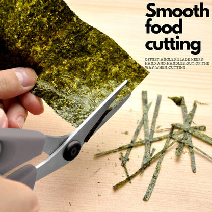 Japanese Kitchen Scissors Heavy Duty 8.2", Made in JAPAN, Dishwasher Safe Come Apart Blade, Multipurpose Kitchen Scissors, Sharp Serrated Japanese Stainless Steel, Black