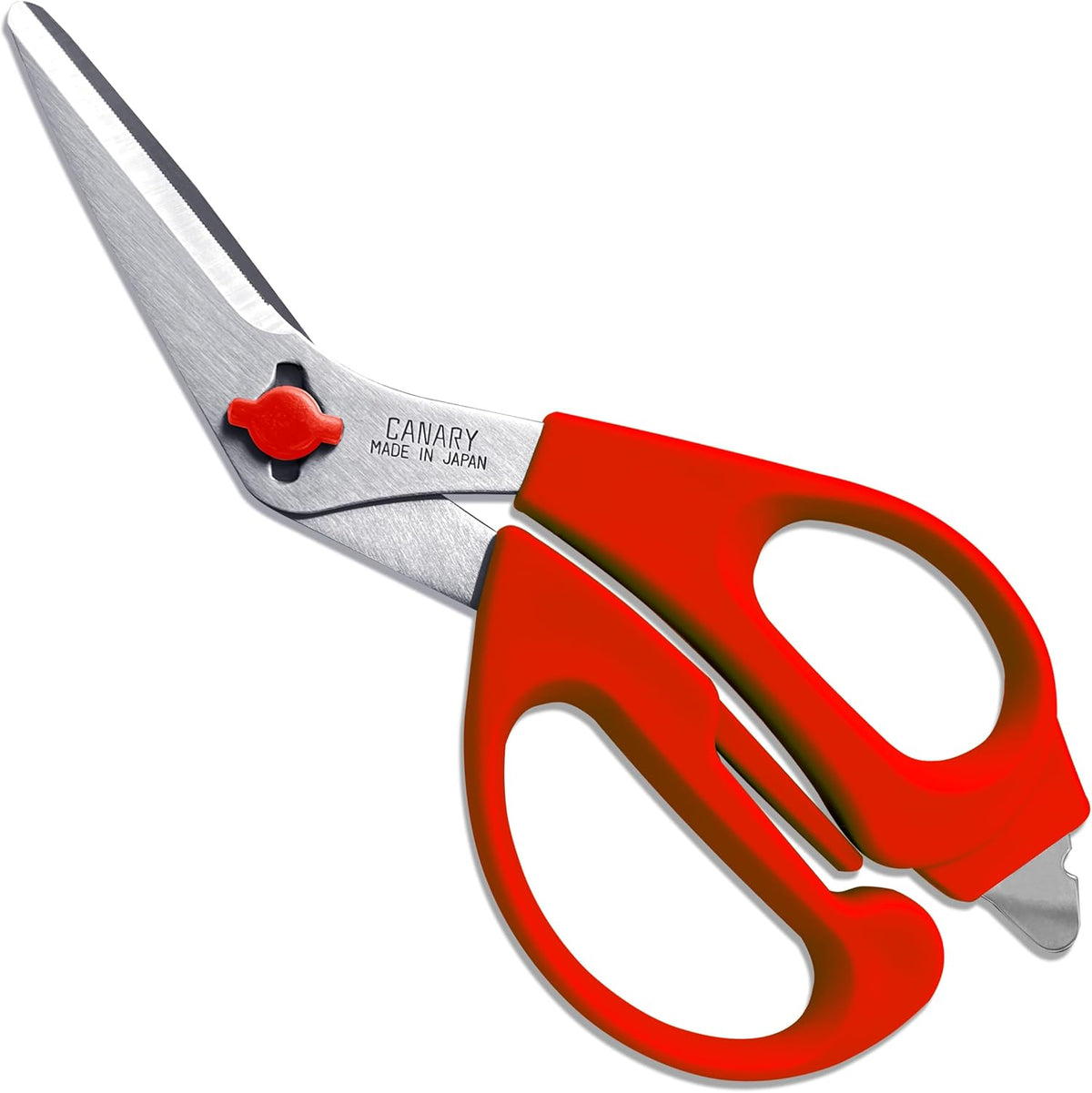 Japanese Kitchen Scissors Heavy Duty 8.2", Made in JAPAN, Dishwasher Safe Come Apart Blade, Multipurpose Kitchen Scissors, Sharp Serrated Japanese Stainless Steel, Black