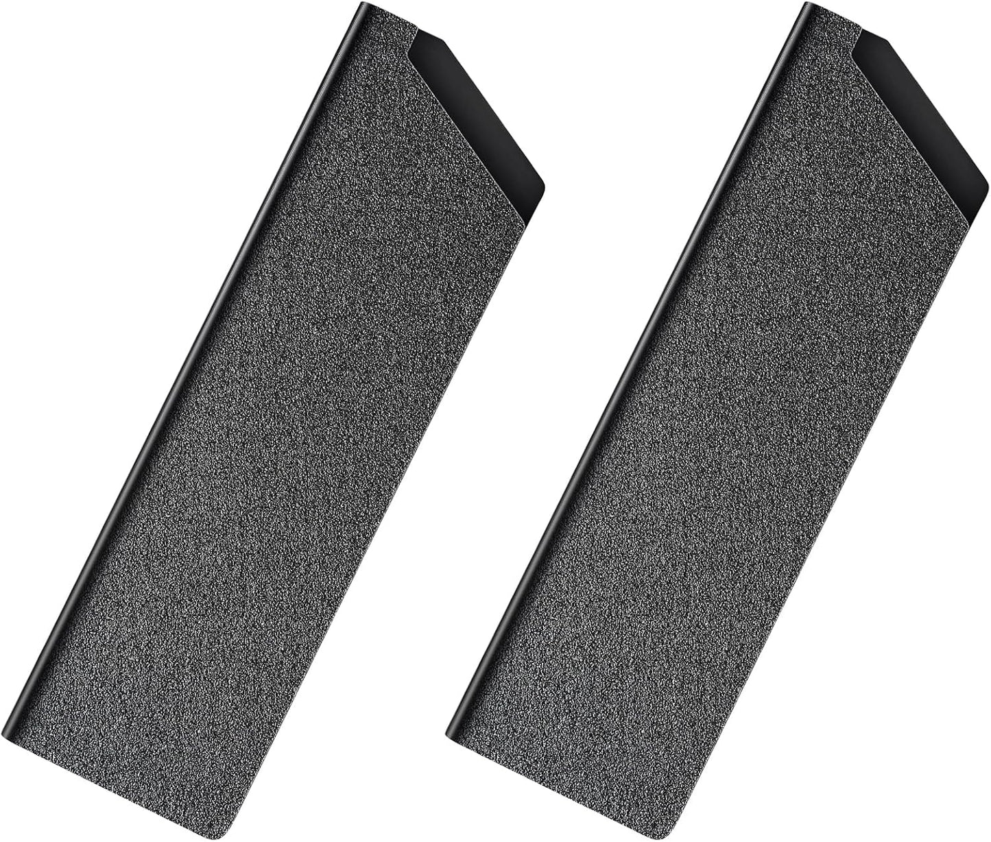 2pcs Safety Knife Cover Sleeves, 7" General-Purpose Knife, ABS | Felt Lining, Sheath Blade Protector, for Home Kitchen, Universal Sheath for Knife Protection, Black