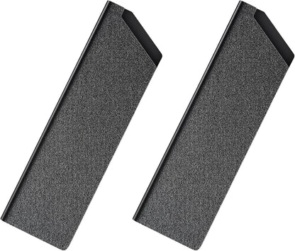 2pcs Safety Knife Cover Sleeves, 7" General-Purpose Knife, ABS | Felt Lining, Sheath Blade Protector, for Home Kitchen, Universal Sheath for Knife Protection, Black