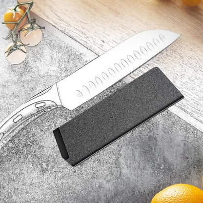 2pcs Safety Knife Cover Sleeves, 7" General-Purpose Knife, ABS | Felt Lining, Sheath Blade Protector, for Home Kitchen, Universal Sheath for Knife Protection, Black