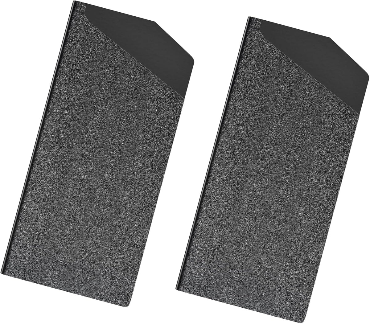 2pcs Safety Knife Cover Sleeves, 7" General-Purpose Knife, ABS | Felt Lining, Sheath Blade Protector, for Home Kitchen, Universal Sheath for Knife Protection, Black