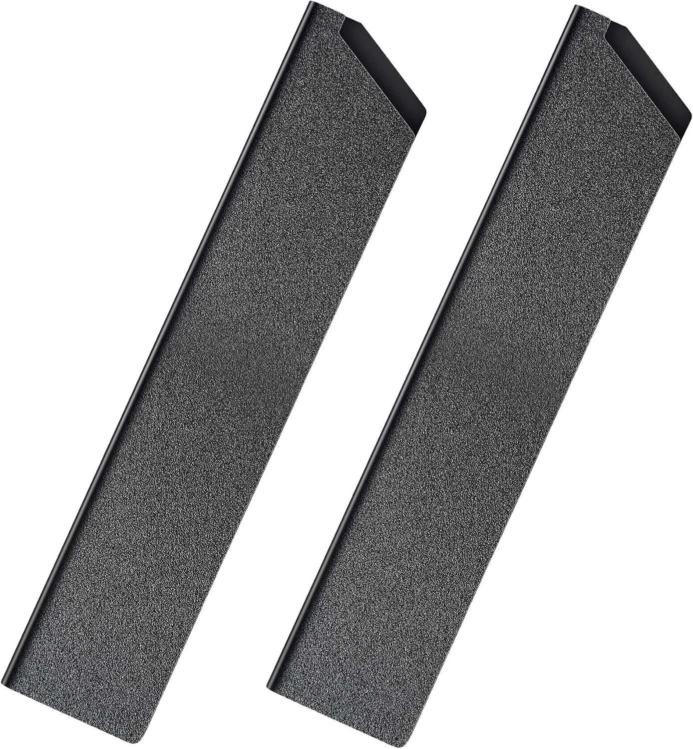 2pcs Safety Knife Cover Sleeves, 7" General-Purpose Knife, ABS | Felt Lining, Sheath Blade Protector, for Home Kitchen, Universal Sheath for Knife Protection, Black