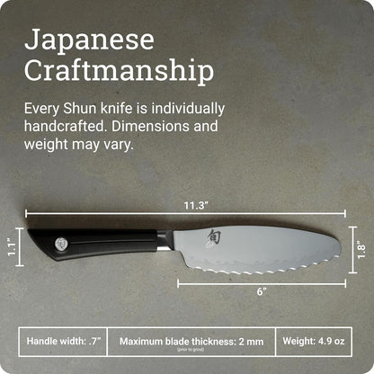 Sora 6" Ultimate Utility Knife, Handcrafted Japanese Kitchen Knife, VG10 Steel Edge and 420J Stainless Steel Blade, Balanced Handle, Precision and Sharpness for Professional and Home Chefs