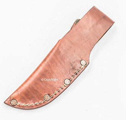 7.5" Custom Handmade Pure Leather Sheath for Blade Knife Engraved New