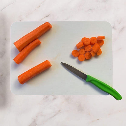 Rectangular Cutting Board Set - Color-Coded Cutting Mats for Kitchen - Dishwasher-Safe Plastic Chopping Board - Pack of 4, 8 x 11 in, Light Gray