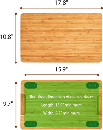 Cutting board Compatible with Breville BOV800XL/845BSS/860BSS Smart Oven Air Fryer, Accessories for Countertop Convection Oven, Heat Resistant Silicone Feet, Creates Storage Space, Protects Cabinets