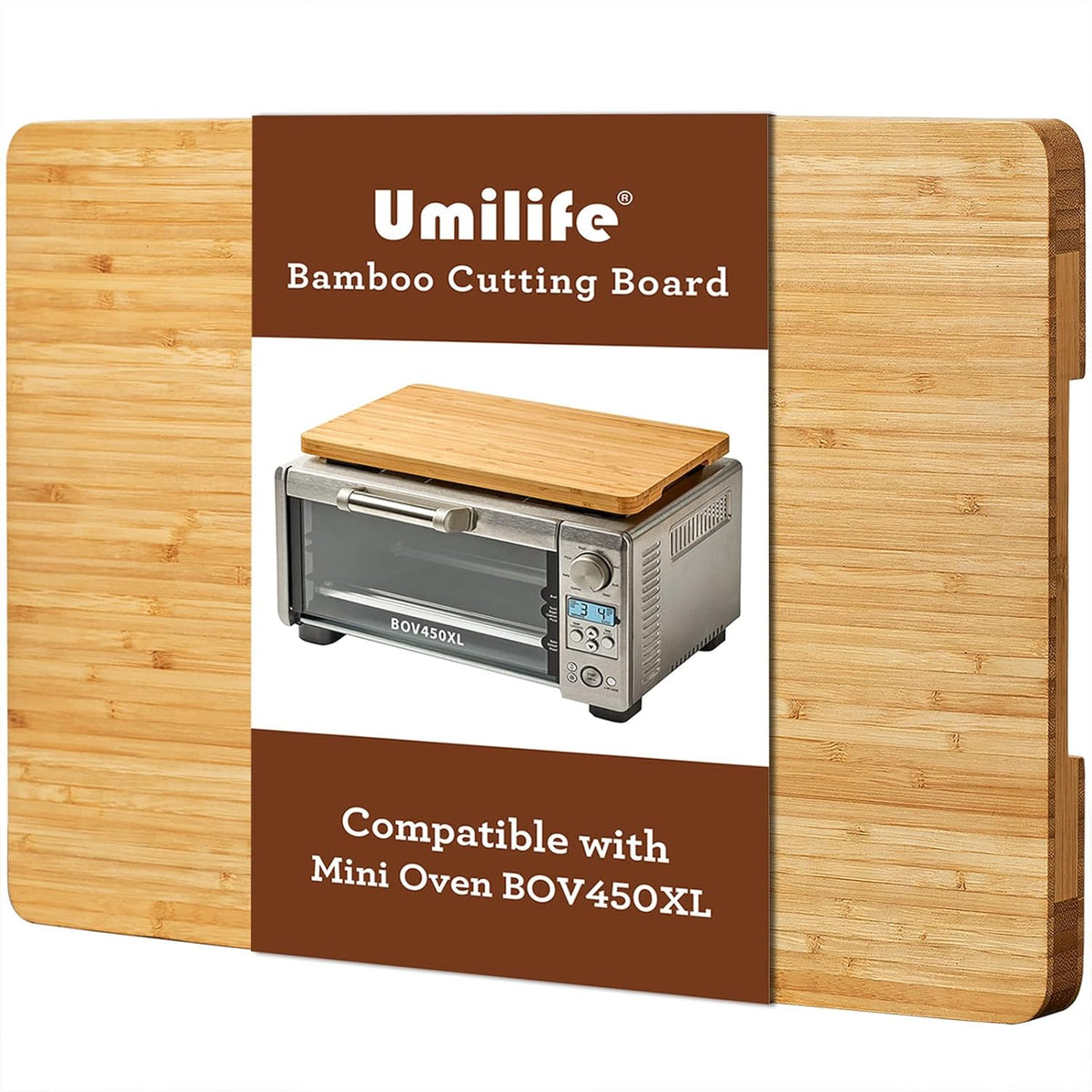 Cutting board Compatible with Breville BOV800XL/845BSS/860BSS Smart Oven Air Fryer, Accessories for Countertop Convection Oven, Heat Resistant Silicone Feet, Creates Storage Space, Protects Cabinets