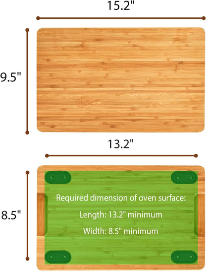 Cutting board Compatible with Breville BOV800XL/845BSS/860BSS Smart Oven Air Fryer, Accessories for Countertop Convection Oven, Heat Resistant Silicone Feet, Creates Storage Space, Protects Cabinets