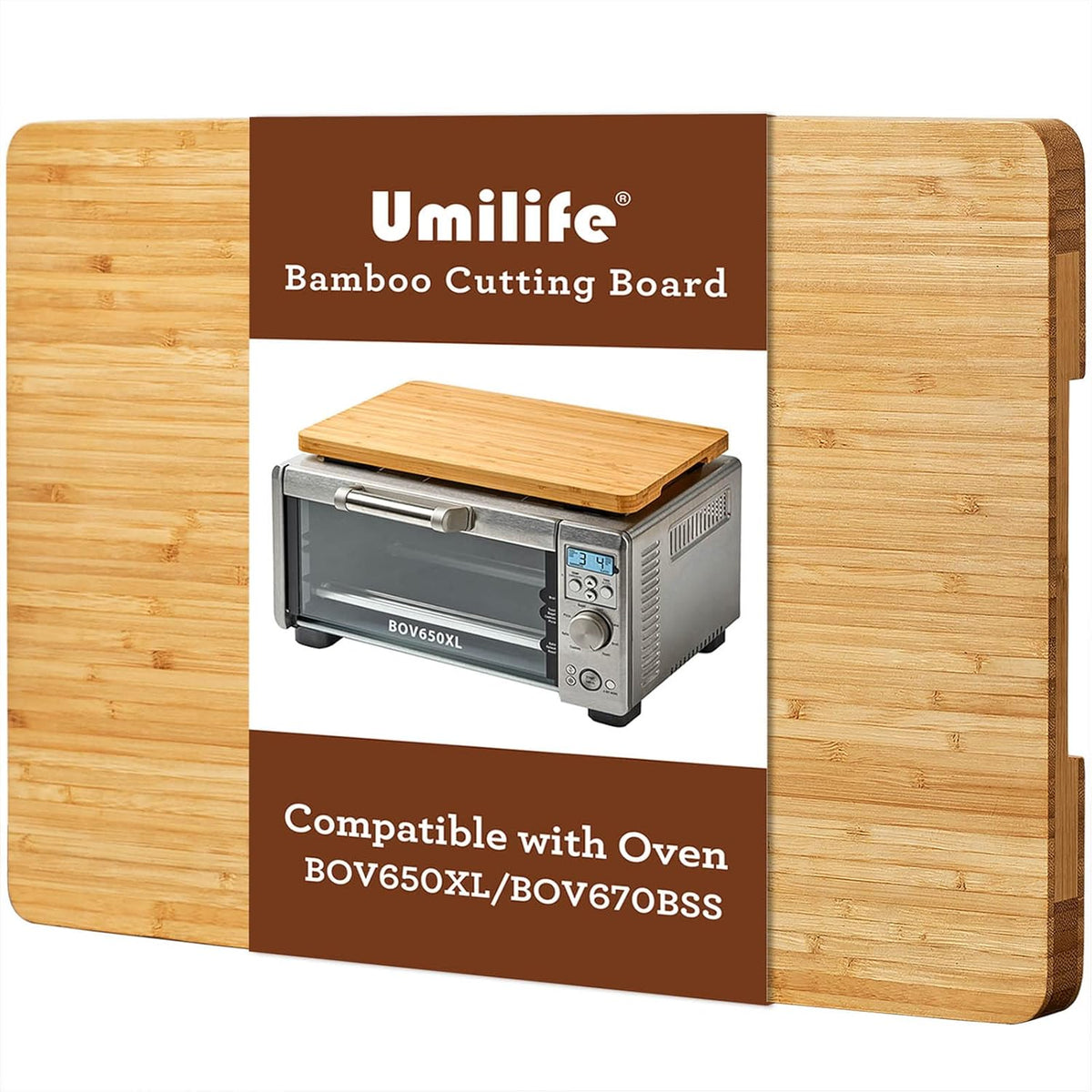 Cutting board Compatible with Breville BOV800XL/845BSS/860BSS Smart Oven Air Fryer, Accessories for Countertop Convection Oven, Heat Resistant Silicone Feet, Creates Storage Space, Protects Cabinets