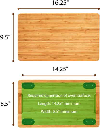 Cutting board Compatible with Breville BOV800XL/845BSS/860BSS Smart Oven Air Fryer, Accessories for Countertop Convection Oven, Heat Resistant Silicone Feet, Creates Storage Space, Protects Cabinets