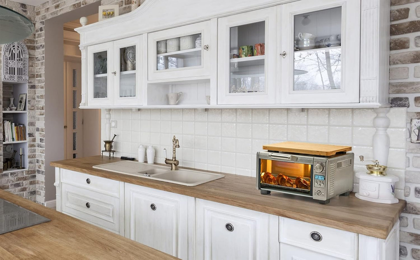 Cutting board Compatible with Breville BOV800XL/845BSS/860BSS Smart Oven Air Fryer, Accessories for Countertop Convection Oven, Heat Resistant Silicone Feet, Creates Storage Space, Protects Cabinets