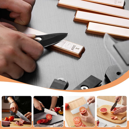 6 PCS Diamond Sharpening Stone Set, Fast Edge Restoration | 180/400/800/1500/2000/3000 grit, 6.2 × 0.9" plates, Fits XARILK sharpening systems, Coarse to fine sharpening
