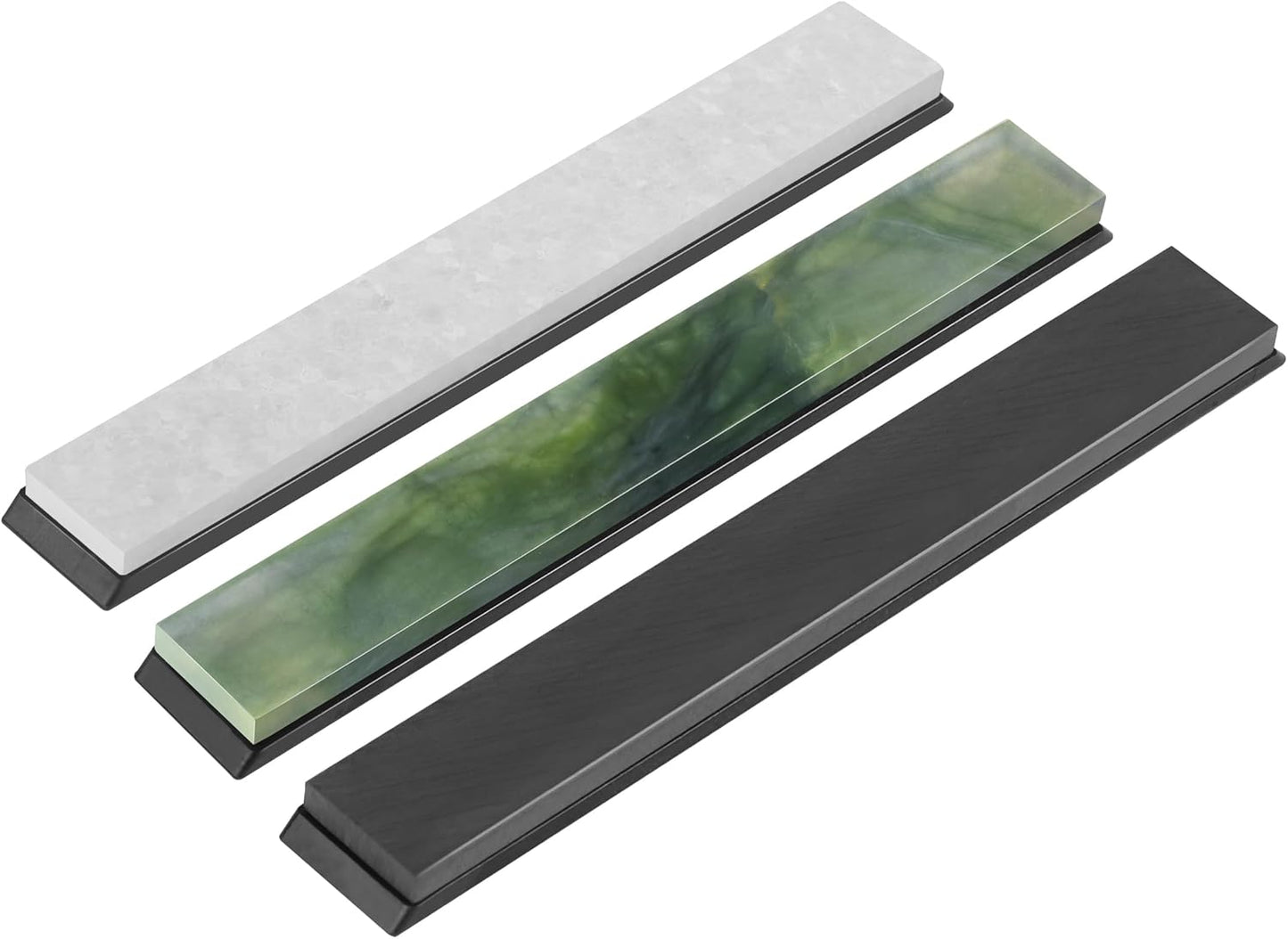 6 PCS Diamond Sharpening Stone Set, Fast Edge Restoration | 180/400/800/1500/2000/3000 grit, 6.2 × 0.9" plates, Fits XARILK sharpening systems, Coarse to fine sharpening