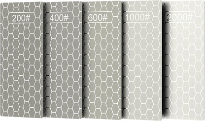 6 PCS Diamond Sharpening Stone Set, Fast Edge Restoration | 180/400/800/1500/2000/3000 grit, 6.2 × 0.9" plates, Fits XARILK sharpening systems, Coarse to fine sharpening