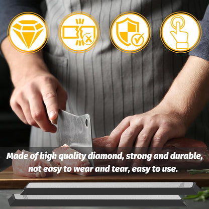 6 PCS Diamond Sharpening Stone Set, Fast Edge Restoration | 180/400/800/1500/2000/3000 grit, 6.2 × 0.9" plates, Fits XARILK sharpening systems, Coarse to fine sharpening