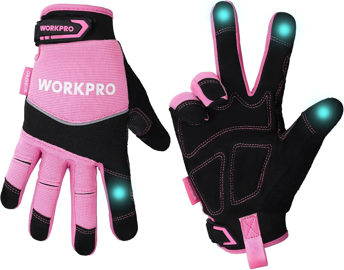 Safety Work Gloves, Mechanic Working Gloves for Men Women, Touch Screen, Terry Fabric, Non-Slip