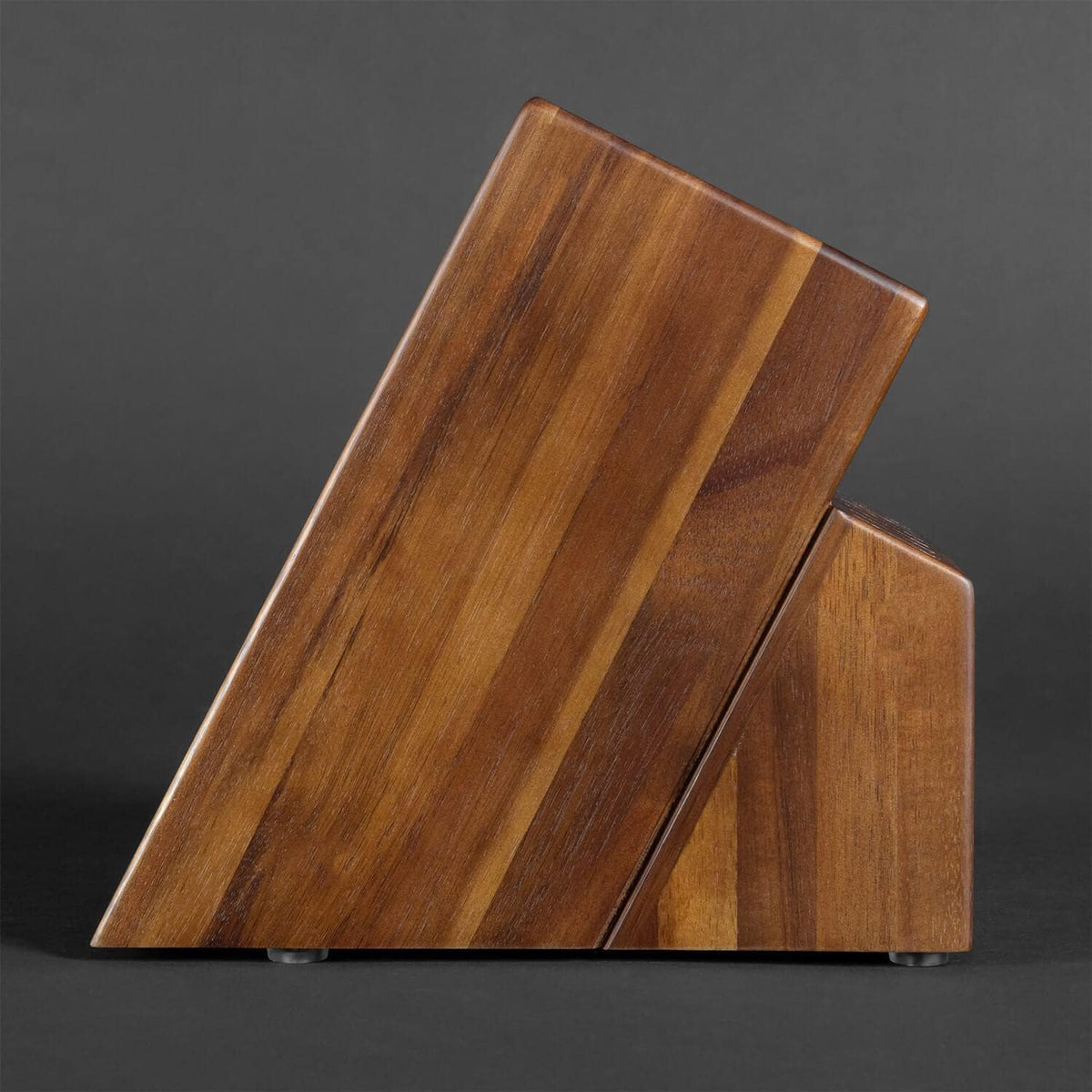 SENKEN Imperial Acacia Knife Block – 15-Slot Wooden Storage Block | For Imperial Collection; Smoothly Finished Natural Acacia Hardwood; Empty Block Without Knives