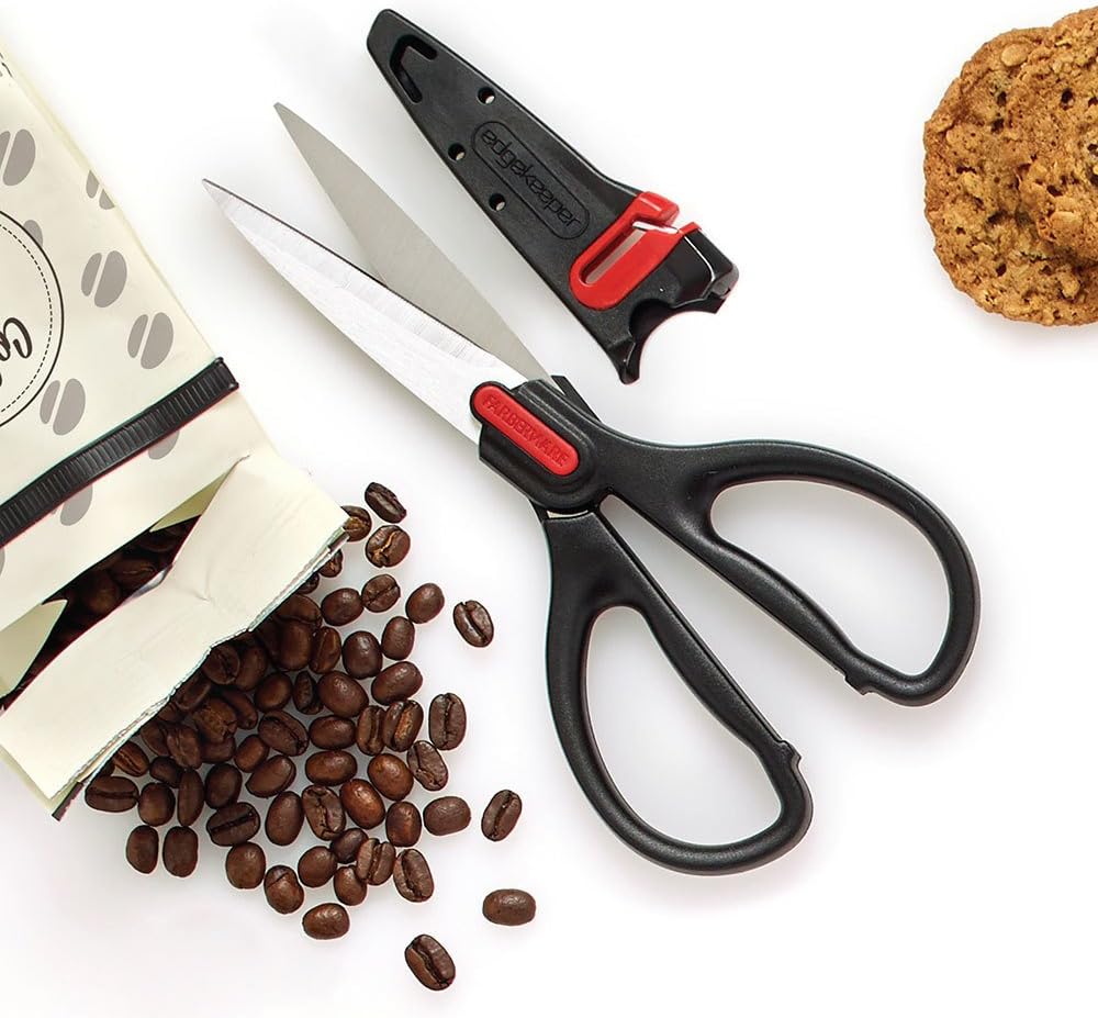Self-Sharpening Stainless Steel All-Purpose Shears with Edgekeeper Sleeve