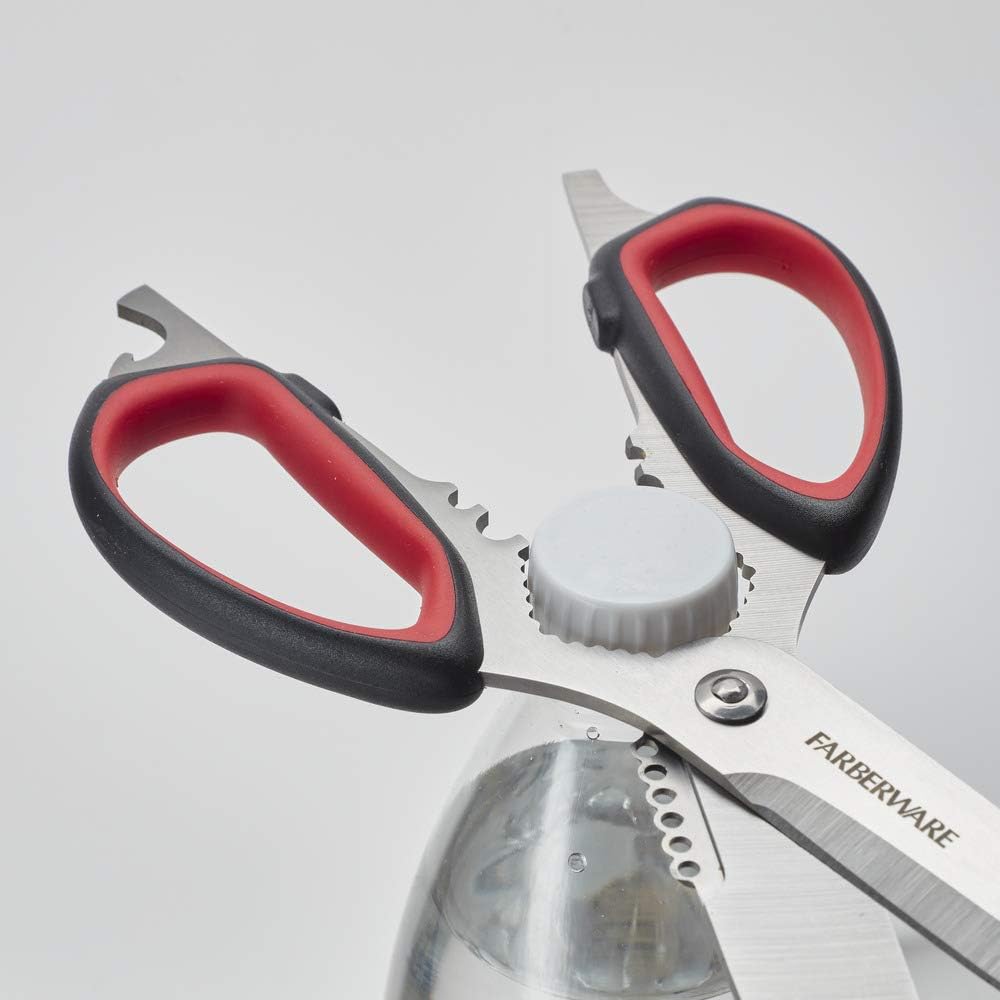 Self-Sharpening Stainless Steel All-Purpose Shears with Edgekeeper Sleeve