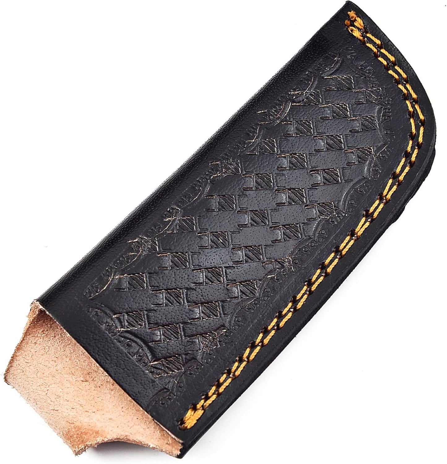 Leather Knife Sheath, Pocket Folding Knife Sheath with Belt Loop, Knife Cover,Knife Holster for Belt