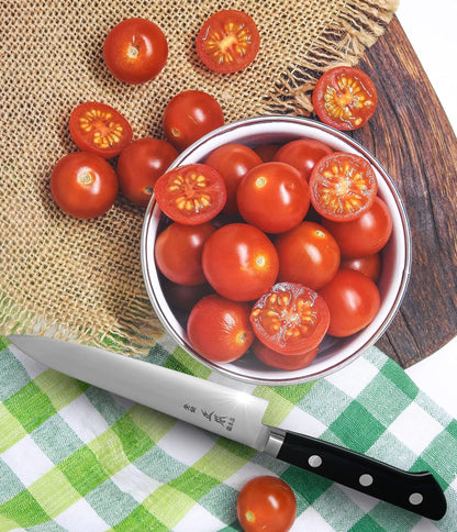 VG Japanese Petty Knife 5" (120mm) Professional Kitchen Small Utility Knife, Ultra Sharp Japanese Stainless Steel Blade, Duracon Handle, Made in JAPAN