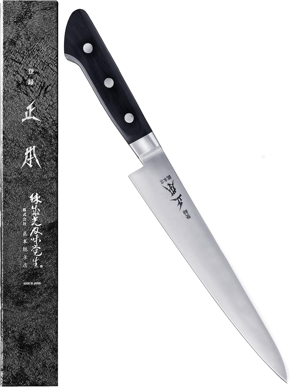 VG Japanese Petty Knife 5" (120mm) Professional Kitchen Small Utility Knife, Ultra Sharp Japanese Stainless Steel Blade, Duracon Handle, Made in JAPAN