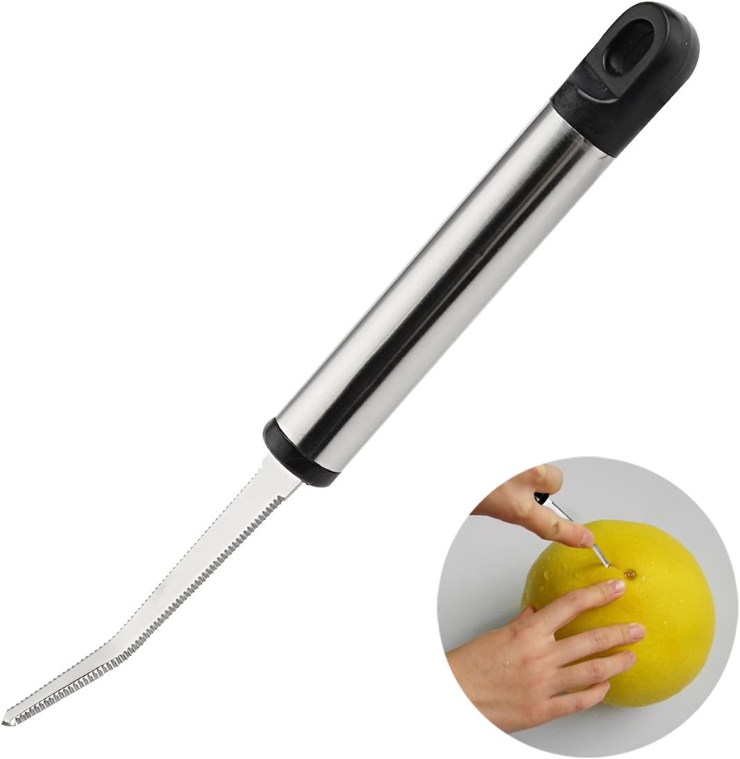 Grapefruit Knife, Stainless Steel Curved Serrated Peeler